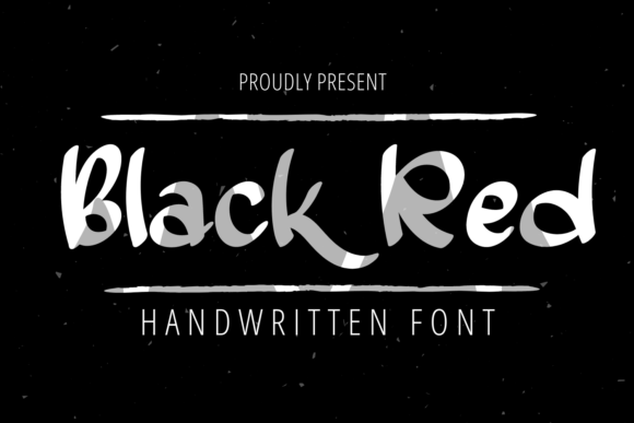 Black Red: A Font That Speaks in Handwritten Charm
