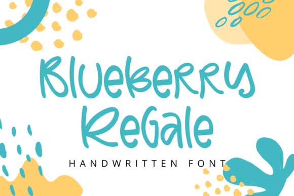 Blueberry Regale: A Handwritten Font for Realistic Branding