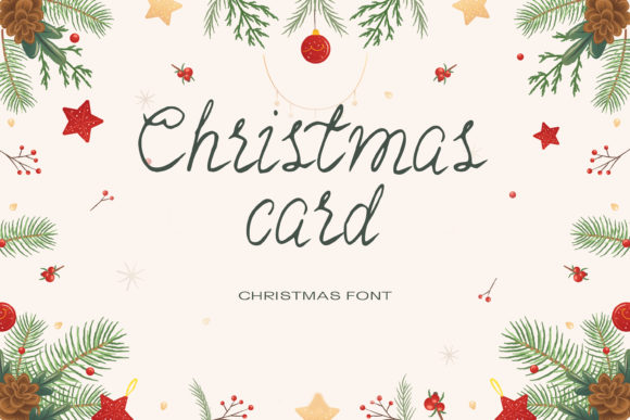 Christmas Card: A Script Font for Web Design and Branding