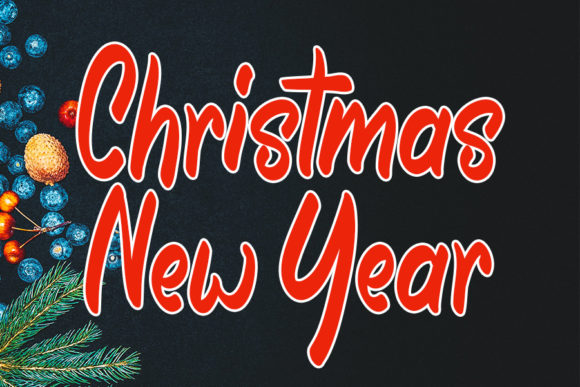 Christmas New Year: A Script Font for Web Design