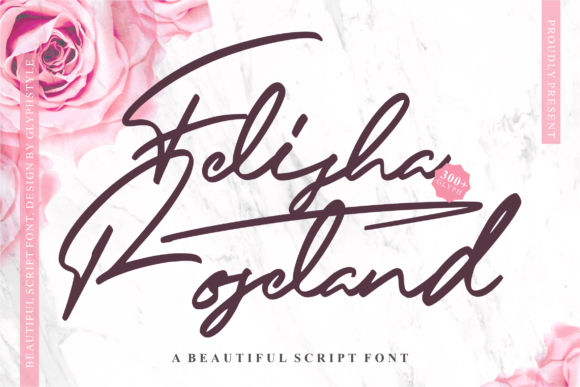 Felisha Roseland: A Handwritten Font for Digital Design
