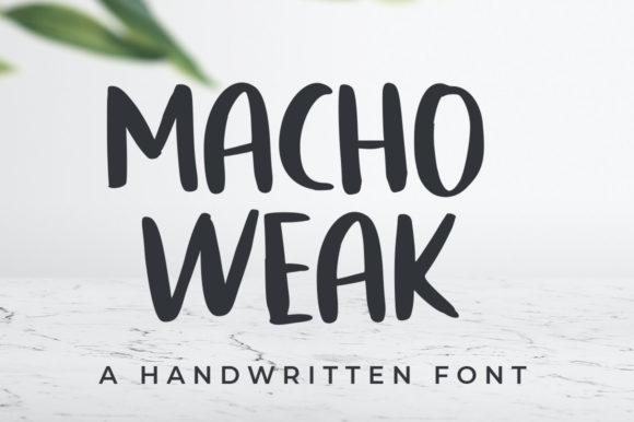 Font Choice That Speaks Volumes: Macho Weak for Editorial Design