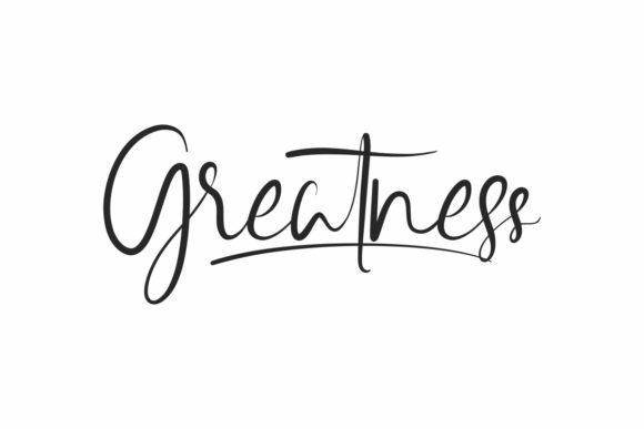 Greatness: A Handwritten Font for Editorial Excellence
