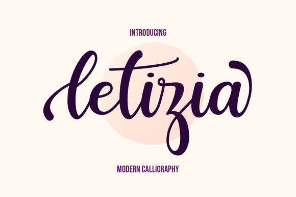 Letizia: A Script Font for Modern Web Design